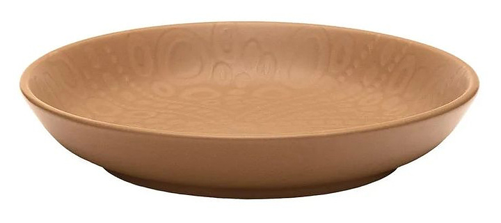 Тарелка суповая Oxford FLAT ESTRELA DO MAR 151584 d 20.5 см светло-коричневый