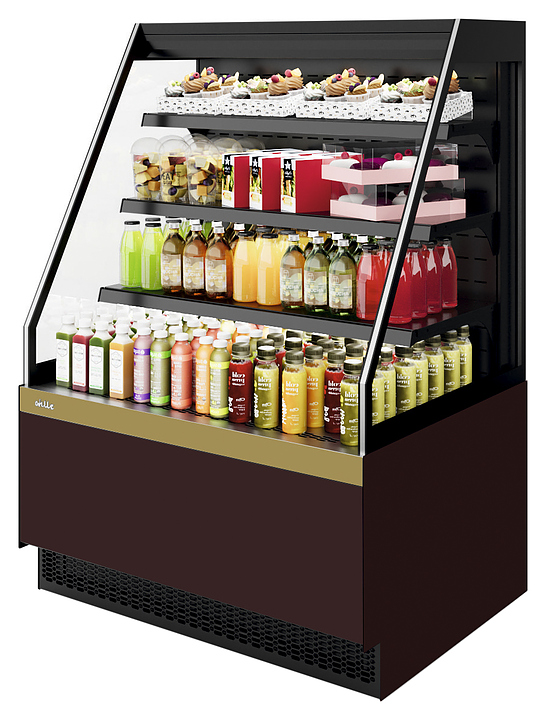 Витрина кондитерская Chilz VETE II KUB OF 90 шоколад, золотой глянец