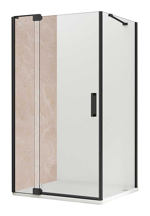 Уголок душевой Vincea Extra VSR-1E901090CLB 90/100х90 см, прозрачное стекло, черный