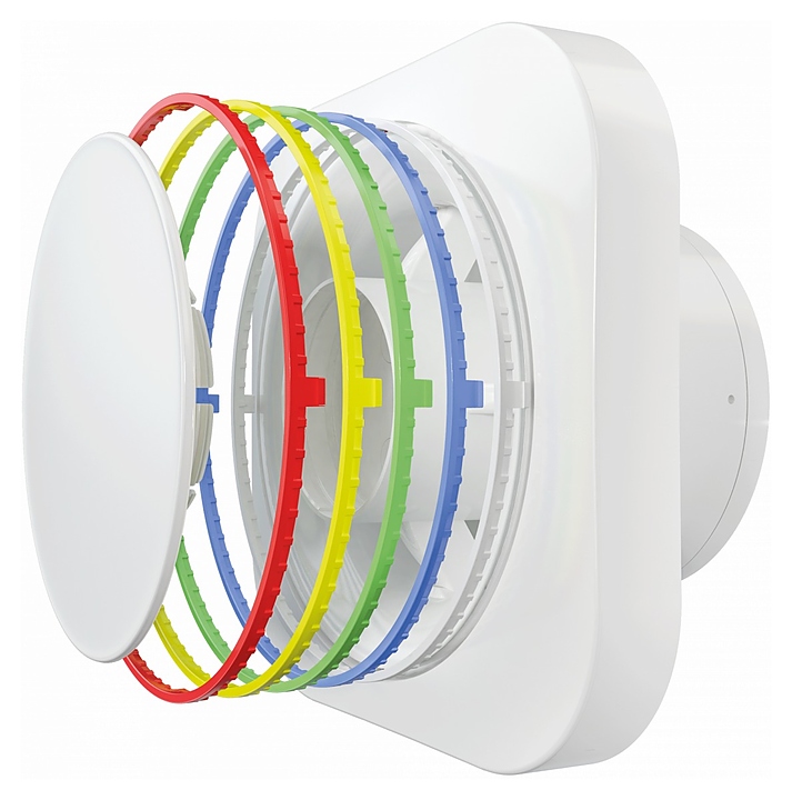 Вентилятор вытяжной ERA DISC 5C BB с обратным клапаном на подшипниках