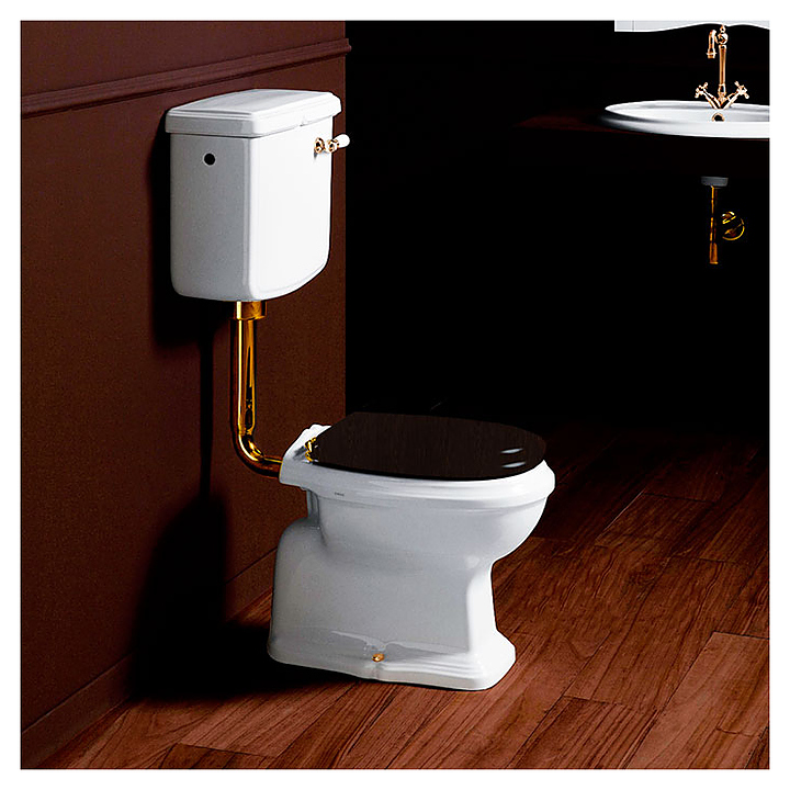 Труба низкая к бачку для унитаза SIMAS Arcade/Lante D23oro золото