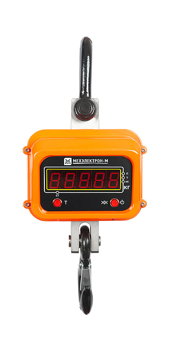 Крановые весы Мехэлектрон-М ВКМ-X-10000-Д LED (аккумулятор), оранжевый