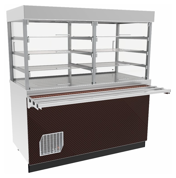 Прилавок-витрина холодильный Abat Сэйла ПВВ(Н)-70Е-С-03-НШ оригами