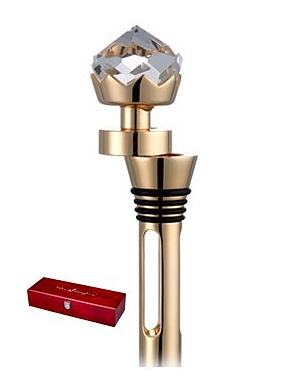 Винный скипетр WineSceptre Crystal Diamond Gold
