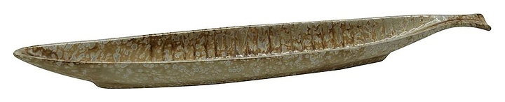 Блюдо сервировочное P.L. Proff Cuisine Pearl Fish Sea Stone Frutti di Mare Q17233145C-FY101C 200 мл 44х5 см h=4 см (керамика)