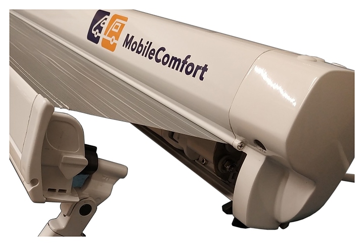 Маркиза автомобильная MobileComfort M300WG 3 м механическая, белый корпус со светло-серым тентом