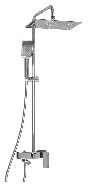 Душевая система со смесителем Wasserkraft A177.069.126.087.CH хром