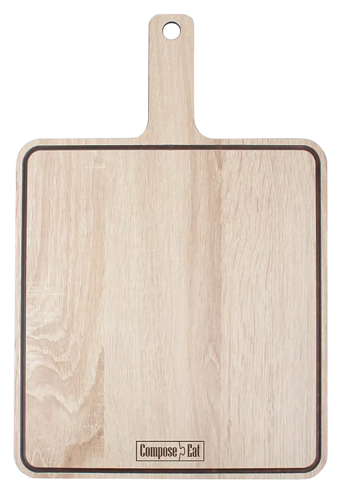 Доска разделочная ComposeEat DRRJ37252086OA4 37х25 см, с ручкой, дуб светлый