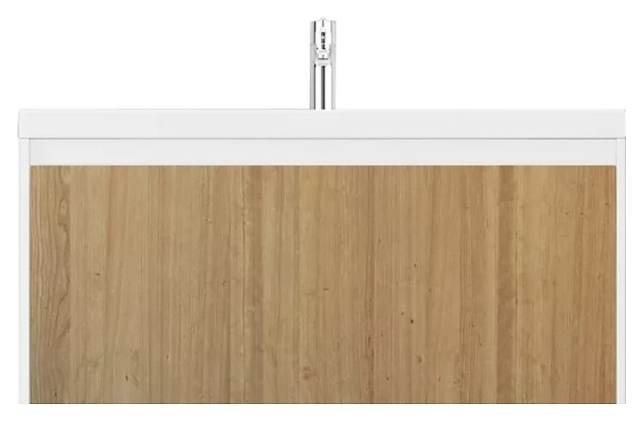 Тумба Velvex KLAUFS 90.1Y tpKLA.90.1Y-617.216 белая+дерево