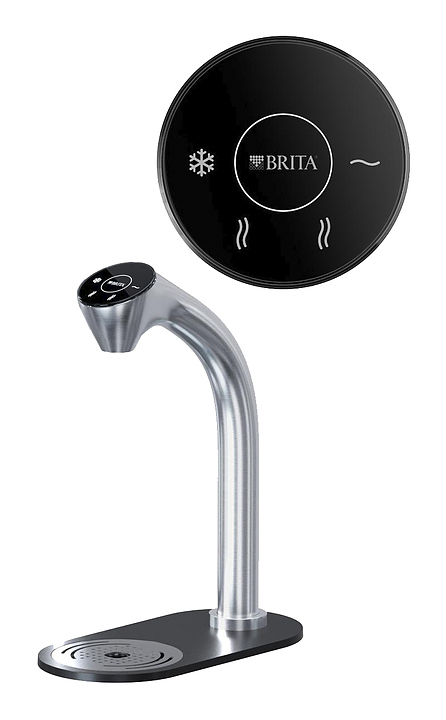 Система подачи воды встраиваемая Brita Extra C-Shape still + hot (низкий кран, увеличенный бойлер)