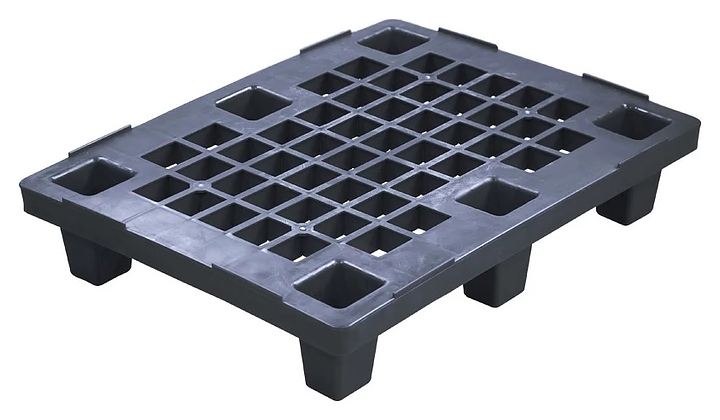 Паллет ТАРА.РУ IR 680 800х600х150 мм (перфорированный на 6 ножках) черный