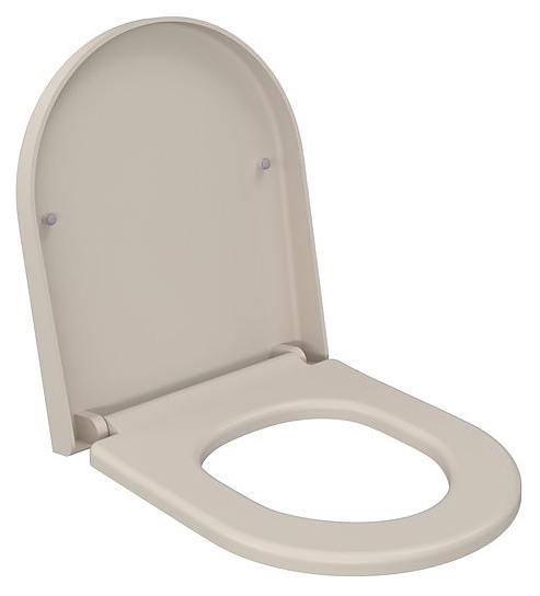 Сиденье для унитаза Ambassador Abner 102T20401 бежевое матовое, толстое