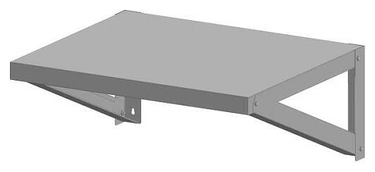 Полка настенная для СВЧ Restoinox ПНУ-6/5