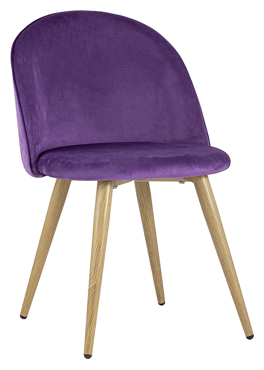 Стул Stool Group Лион велюр с ромбами лиловый