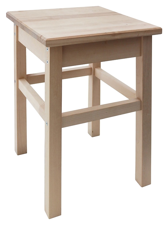 Табурет Hesby Прямая нога (дерево) светлое дерево