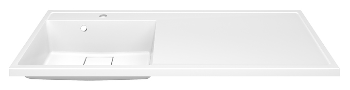 Раковина ULGRAN Paola Magenta 1100 L 110х50 см, мрамор, левая