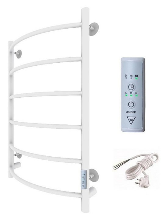 Полотенцесушитель электрический Тругор Пэк сп 5 80х50 см, белый