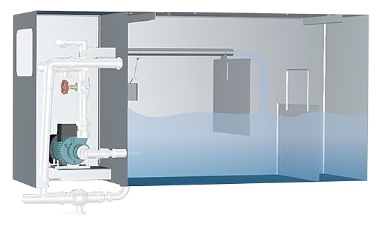Бак-ресивер FILTECH настенный (под мангал)