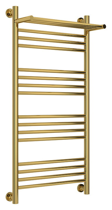 Полотенцесушитель водяной Сунержа Богема с полкой+ 100x50 см золото