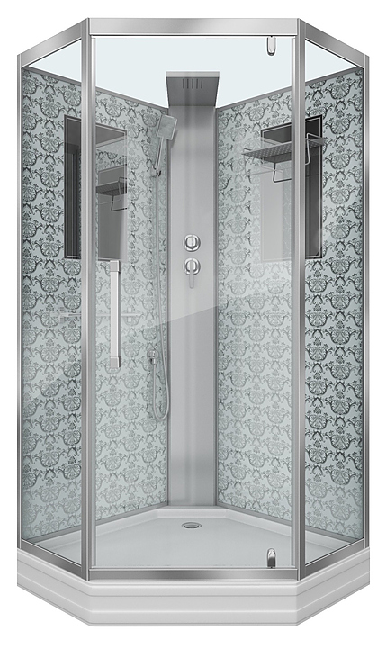 Кабина душевая Niagara NG-7799WBK 90x90x210 см