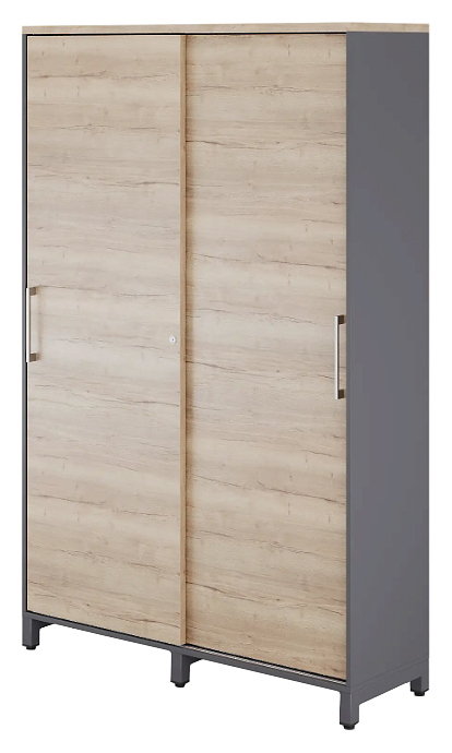 Шкаф для одежды КОБОР HG-120/40/M graphite/natural