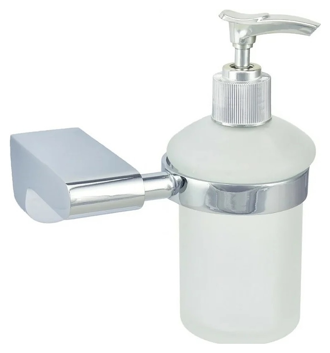 Дозатор жидкого мыла Puff Solinne B-82706 Mirror 350 мл (силумин / стекло матовое) хром / сатин