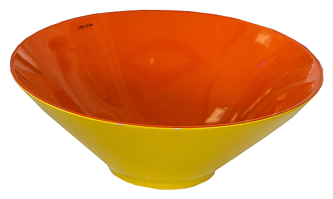 Раковина MELANA MLN-T4006-B6+B3 желто-красная