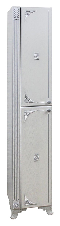 Шкаф-пенал Mixline Людвиг-35 35х186 см левый, патина серебро