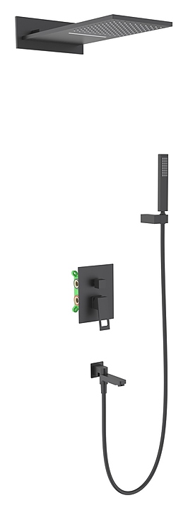 Комплект душевой TIMO Briana SX-7119/03SM с изливом, черный