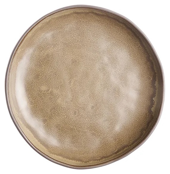 Тарелка Kunstwerk Grasp 20722/brown d=17 см h=3 см (керамика) коричневая