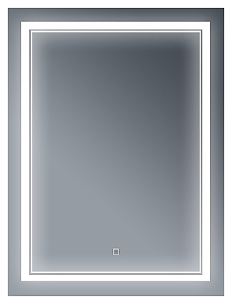 Зеркало БРИКЛАЕР Эстель-2 60 60х80 см с подсветкой и сенсорным выключателем