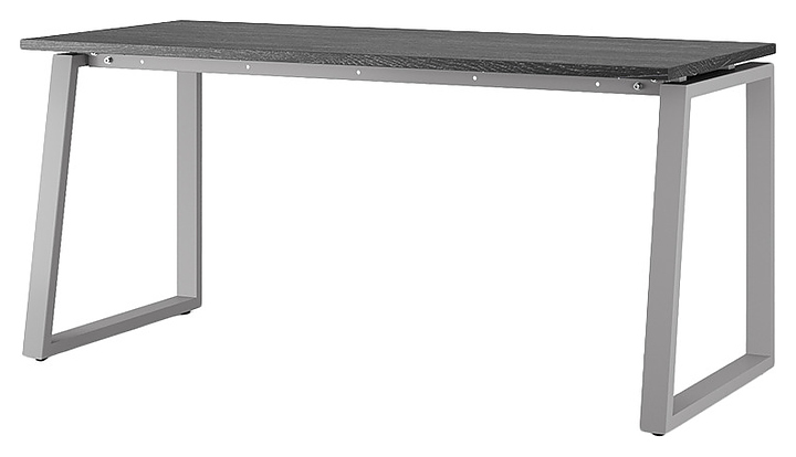 Стол офисный КОБОР TS1-180/80 aluminum/glazed