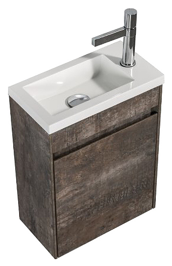 Тумба под раковину BelBagno PIETRA MINI-400-1A-SO-PT-L левосторонняя, Stone