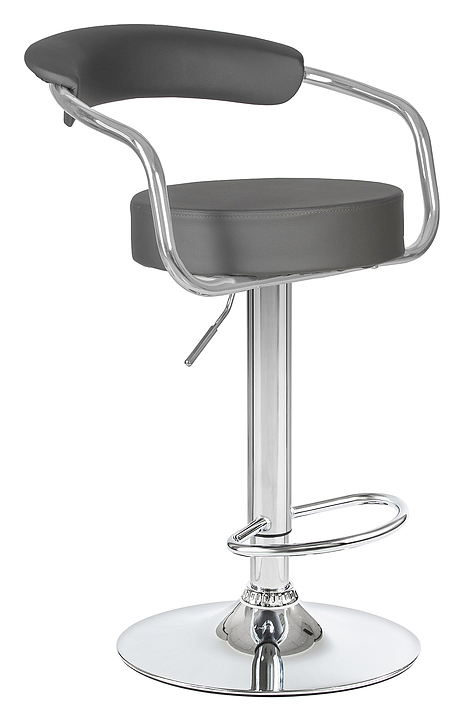 Стул барный DOBRIN 5013-LM-N MARTA (серый, хром) 2 шт.