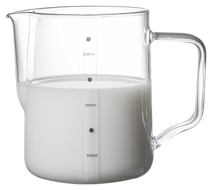 Питчер P.L. Barbossa S0563-1 Coffee Art 500 мл (стекло) с мерной шкалой