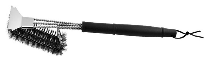 Щетка для чистки гриля P.L. Proff Cuisine 81222720 44х8,3 см (металл) с пластиковой ручкой