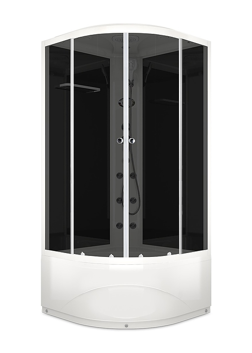 Душевая кабина с гидромассажем и блоком управления Domani-Spa Delight 99 high DS01D99HBT10 90х90 см