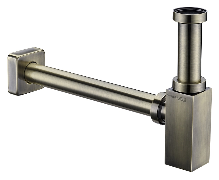 Сифон для раковины Wasserkraft Exter A096 светлая бронза