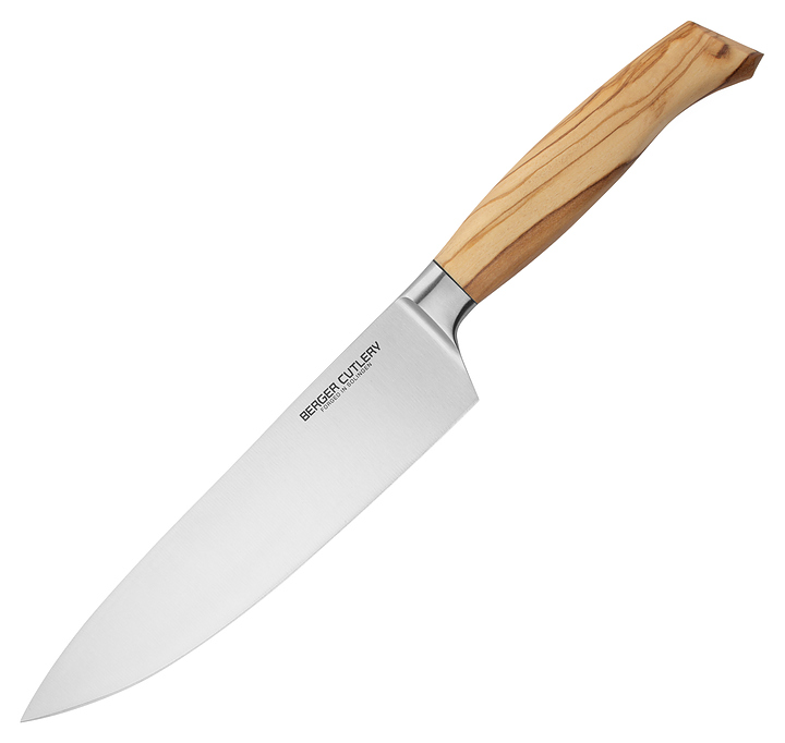 Нож поварской BERGER CUTLERY Ergo Line Olive BC100521 210 мм