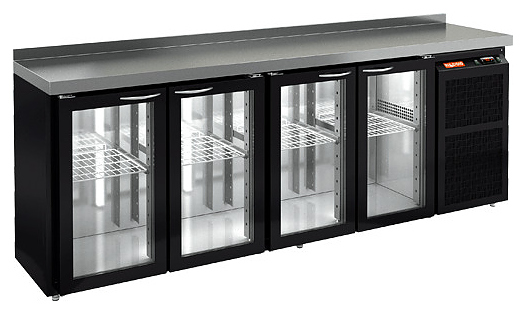 Стол холодильный барный HICOLD BNG 1111 BR2 HT BAR Black