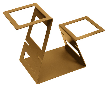 Подставка фуршетная Luxstahl Фламинго 42х20х29 см золото