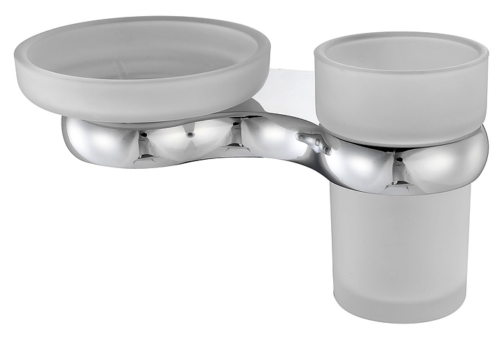 Держатель для зубных щеток и мыльницы Wasserkraft Berkel K-6826 хром