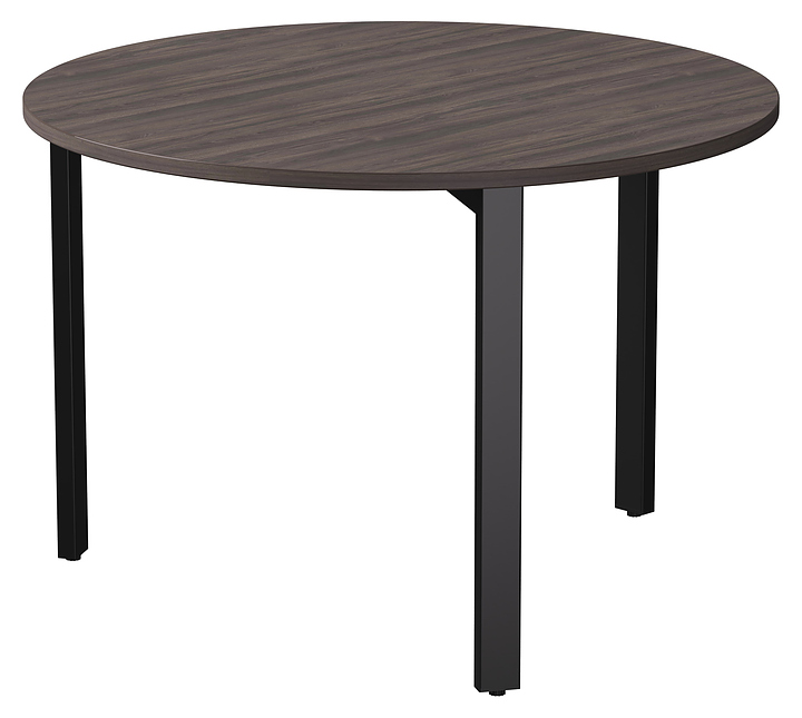 Стол переговорный Everprof EVO D1100 1100x755 мм (ЛДСП / металл) дуб пасадена / черный