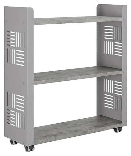 Стеллаж мобильный КОБОР SM3-90/30 aluminum/chicago