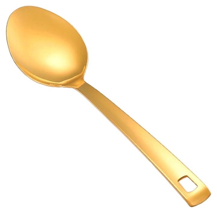 Ложка гарнирная P.L. Proff Cuisine EBUA-03G / DJENI Square Tip l=27,5 см (нерж. cталь с PVD покрытием) золото