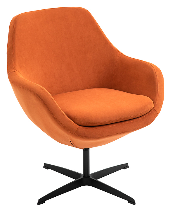 Кресло обеденное Everprof Rocky ткань, оранжевое