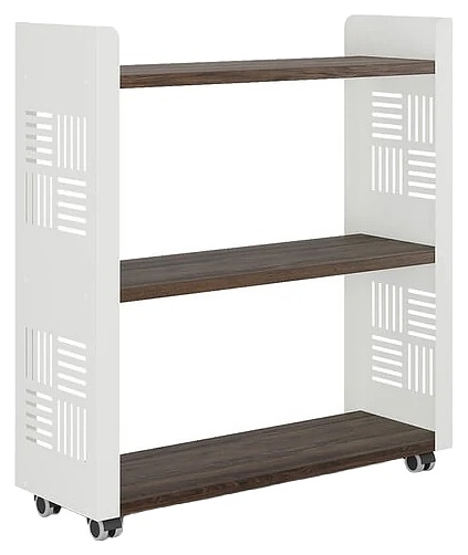 Стеллаж мобильный КОБОР SM3-90/30 white/charlston