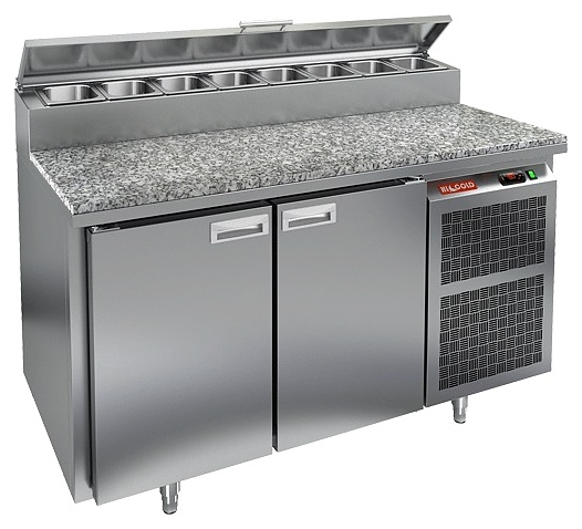 Стол для пиццы HICOLD PZ2-11/GN (1/6H) камень