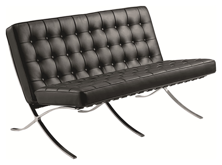 Диван офисный Everprof Barcelona-3 экокожа, черное