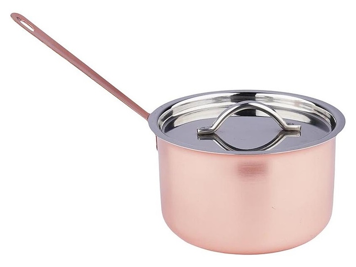 Кастрюля сотейник P.L. Proff Cuisine Copper MCH 5502/CP d 11 см h 6,5 см с крышкой